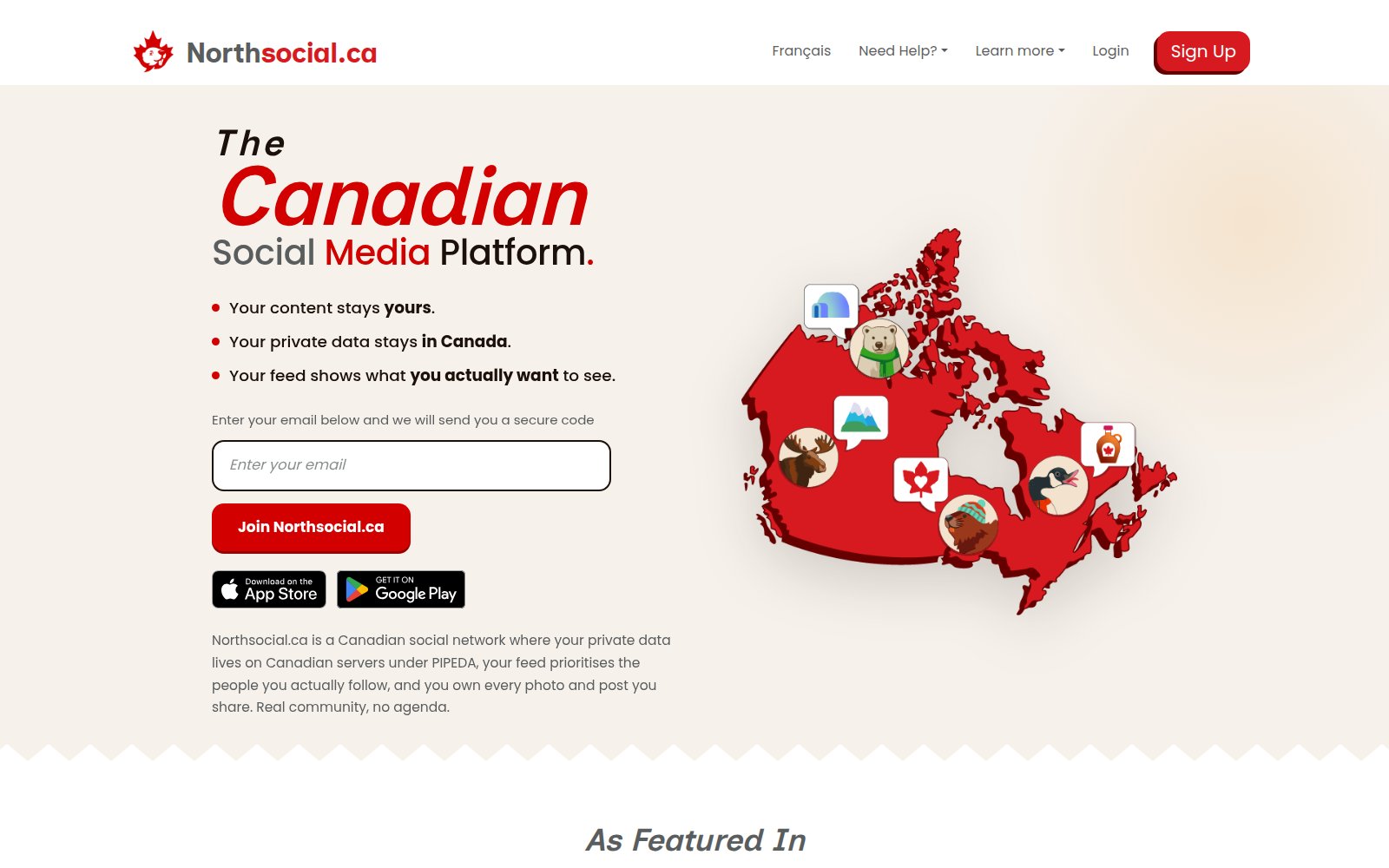 Northsocial.ca, a Canadian social network